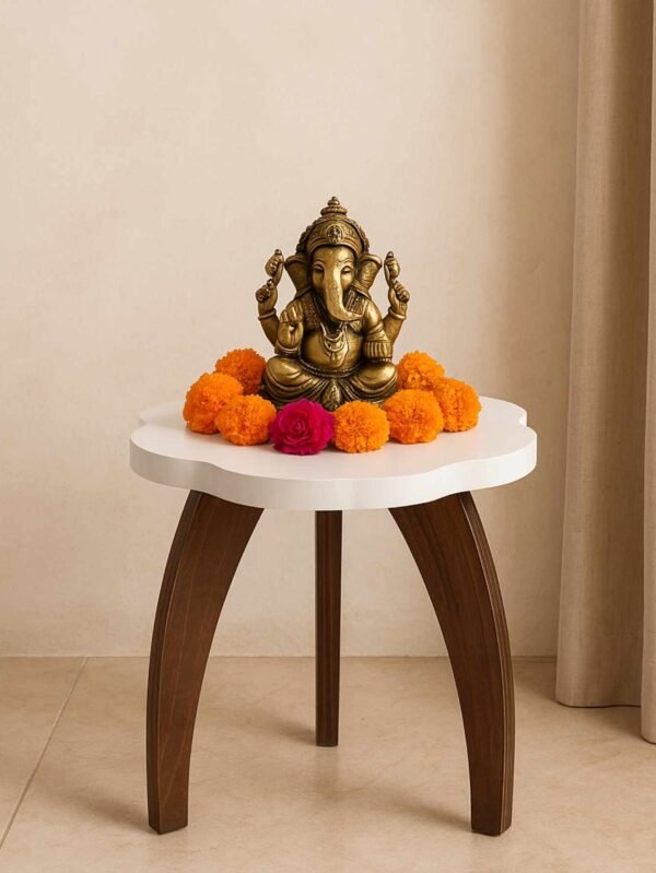 RayTrees White  three leg wave Table